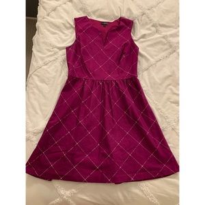 The Limited Purple Checkered Dress - Size 10